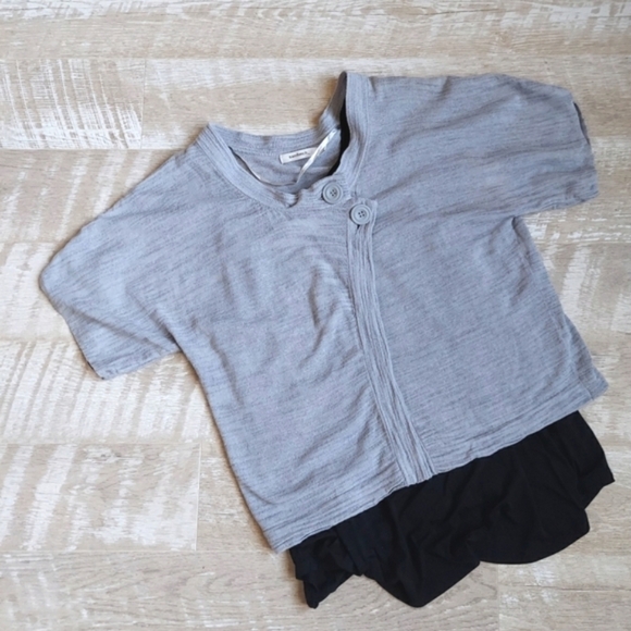 Adorable Overlay Cropped Sweater - Picture 2 of 13